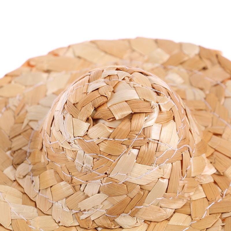 2 шт., ручная работа, маленькая соломенная шляпа, украшение для куклы, аксессуары для ювелирных изделий своими руками