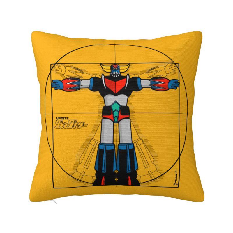 Goldorak Ufo Robot Grendizer Throw Pillow Case Home Decoration Nordic Cushion Cover Velvet Pillowcase