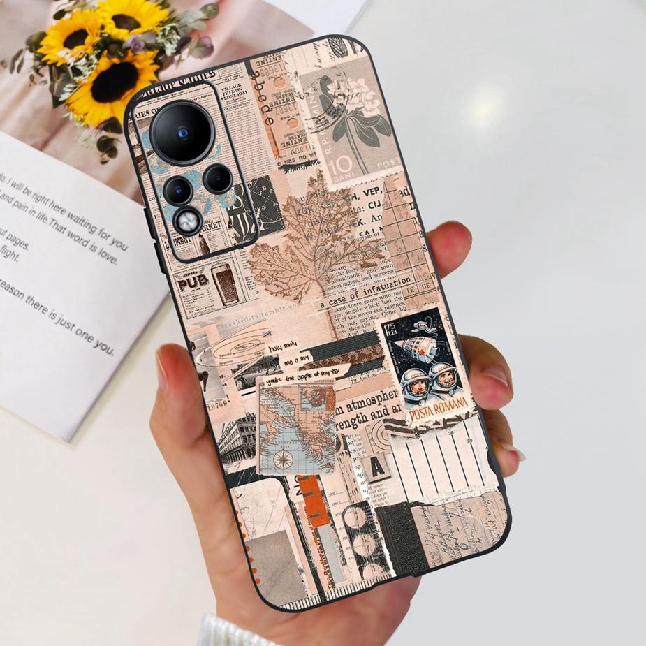 Чехол для Infinix Note 11 X663 X663B Милый Модный Расписной Чехол-Крышка Для Infinix Note 12 Note12 Note11 X663C Мягкий ТПУ Fundas Capa