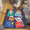 1Pc Pawsome Christmas Adventure Rug Office Carpet Indoor Outdoor Doormat Nonslip Soft And Comfortable Living Room Christmas Halloween Gift D91868