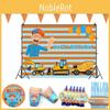 Изысканные игрушки Blippi, товары для вечеринки, тарелки, стаканчики, соломинки, баннер, воздушные шары