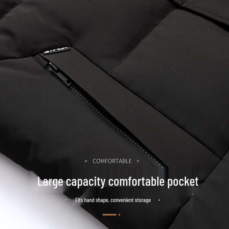 XueZhongFei Men's Detachable Hood Goose Down Vest