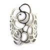 Designer Ring 'Rosa Romantica' Silver
