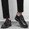 Leather Shoes Men's Korean Version Black British Casual Men's Shoes Work Shoes Korean Version Trendy Versatile Martin Shoes Foreign Trade