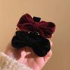 1Pair Exquisite Simple Velvet Bow Hairpin For Women Girls Sweet Versatile Bangs Hair Clip Hair Accessories Gifts