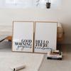 Good Morning Quotes Posters and Prints Canvas Painting Couples Bedroom Wall Art Pictures Minimalist Home Decor Ideas