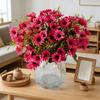 Искусственные цветы 18 букетов Букеты из искусственного шелка Весенние поддельные полевые цветы со стеблем для вазы кашпо Цветочные композиции Центральные элементы стола