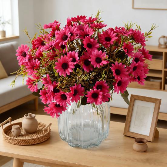 Искусственные цветы 18 букетов Букеты из искусственного шелка Весенние поддельные полевые цветы со стеблем для вазы кашпо Цветочные композиции Центральные элементы стола