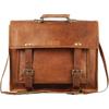 Сумка мужская из козьей кожи внутри ноутбука мессенджер винтажная натуральная на плечо
