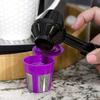 Coffee Scoop Funnel for K Cup Pods 2 Tbsp Capacity Easy-Scoop Leveler Reusable No-Spill Funnel Multipurpose Spoon