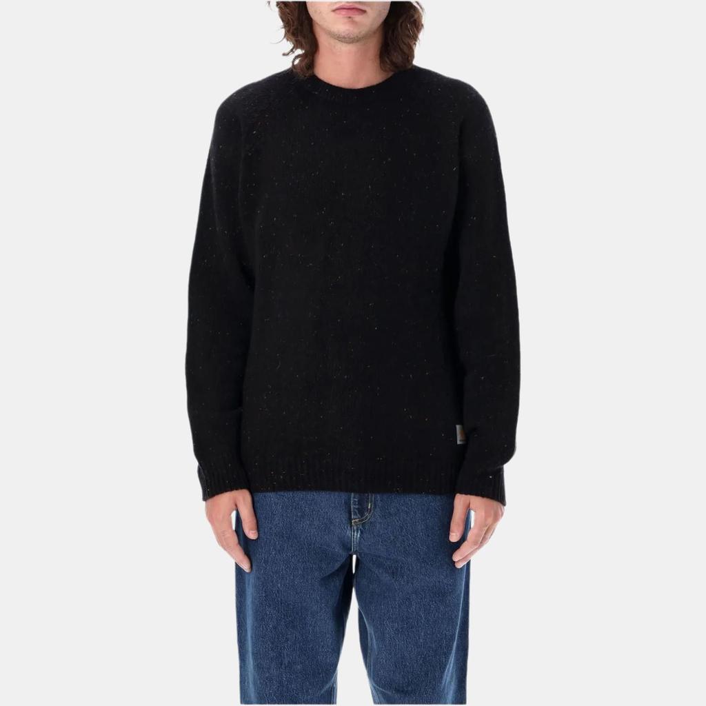Carhartt WIP Свитер с круглым вырезом FW21, длинный рукав, шерстяной свитер, мужской свитер, черный, I010977-0JE-XX