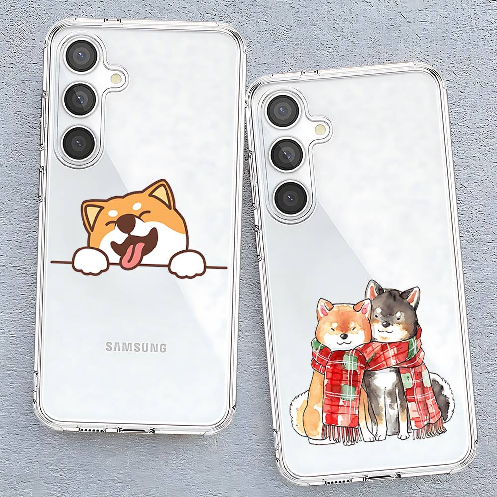 Чехол для телефона S-Shiba I-Inu для Samsung Galaxy Прозрачная крышка A52 A12 A51 S21 Edge S22ULTRA S23 S24 S20LITE Plus Ultra