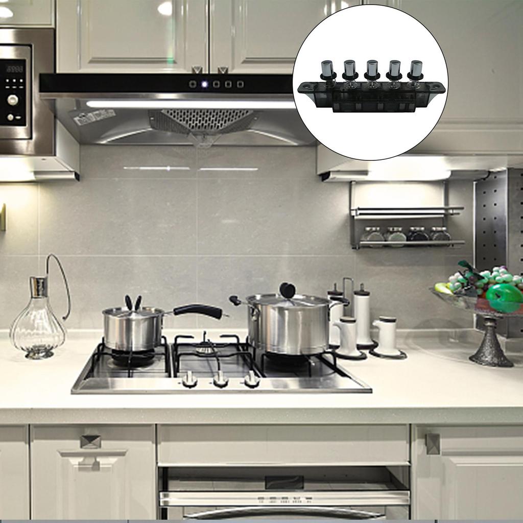 Durable Multifunctional Power Switch Button Range Hood Keyboard Switch 1PCS MQ165 AC 250V 4A 5 Pushb