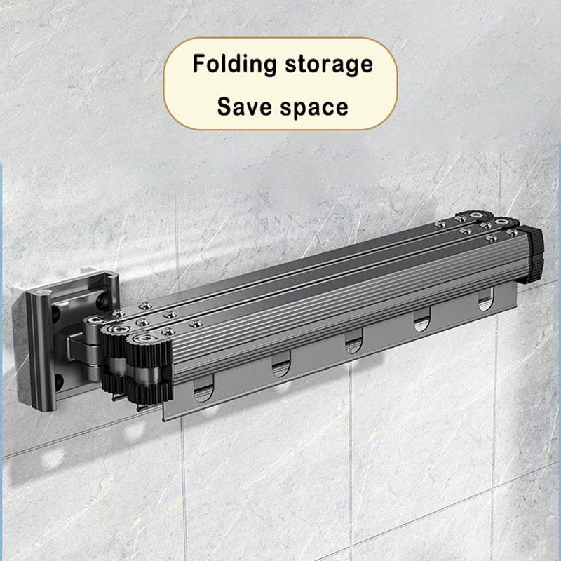 Балконная настенная выдвижная складная сушилка для одежды Вешалка для одежды Экономия места Складная сушилка