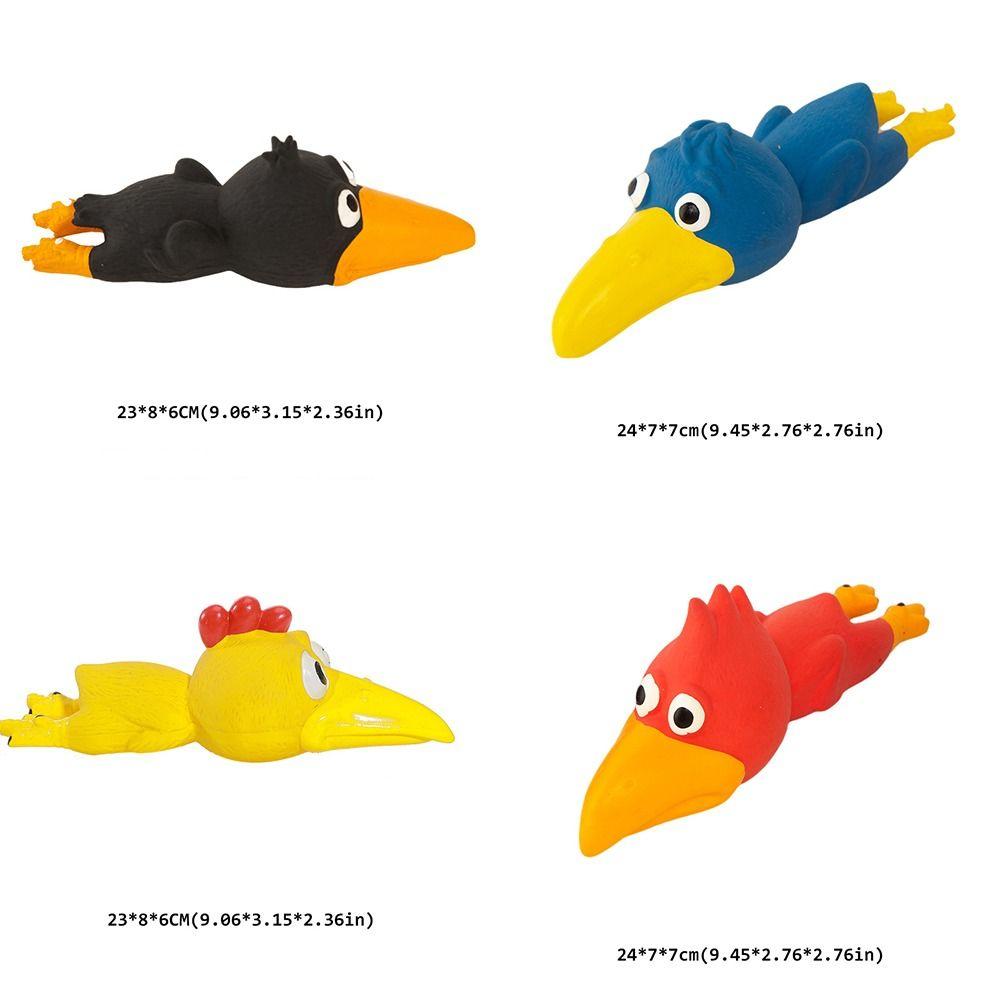 Забавные латексные кричащие игрушки-курицы, устойчивые к укусам, интерактивные игрушки для игры, пищалки для собак, безопасная игрушка для домашних животных для собак для чистки зубов