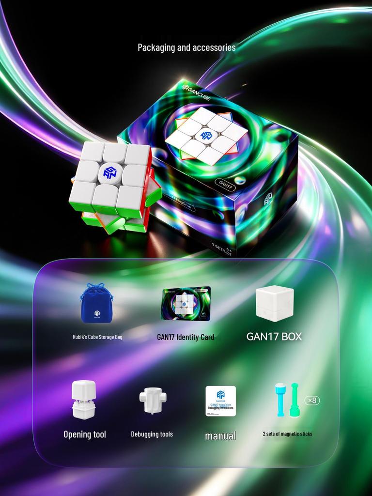 Куб MagDriveUV 3x3x3: Конкурсная игрушка «Алмазная поверхность на магнитной левитации»