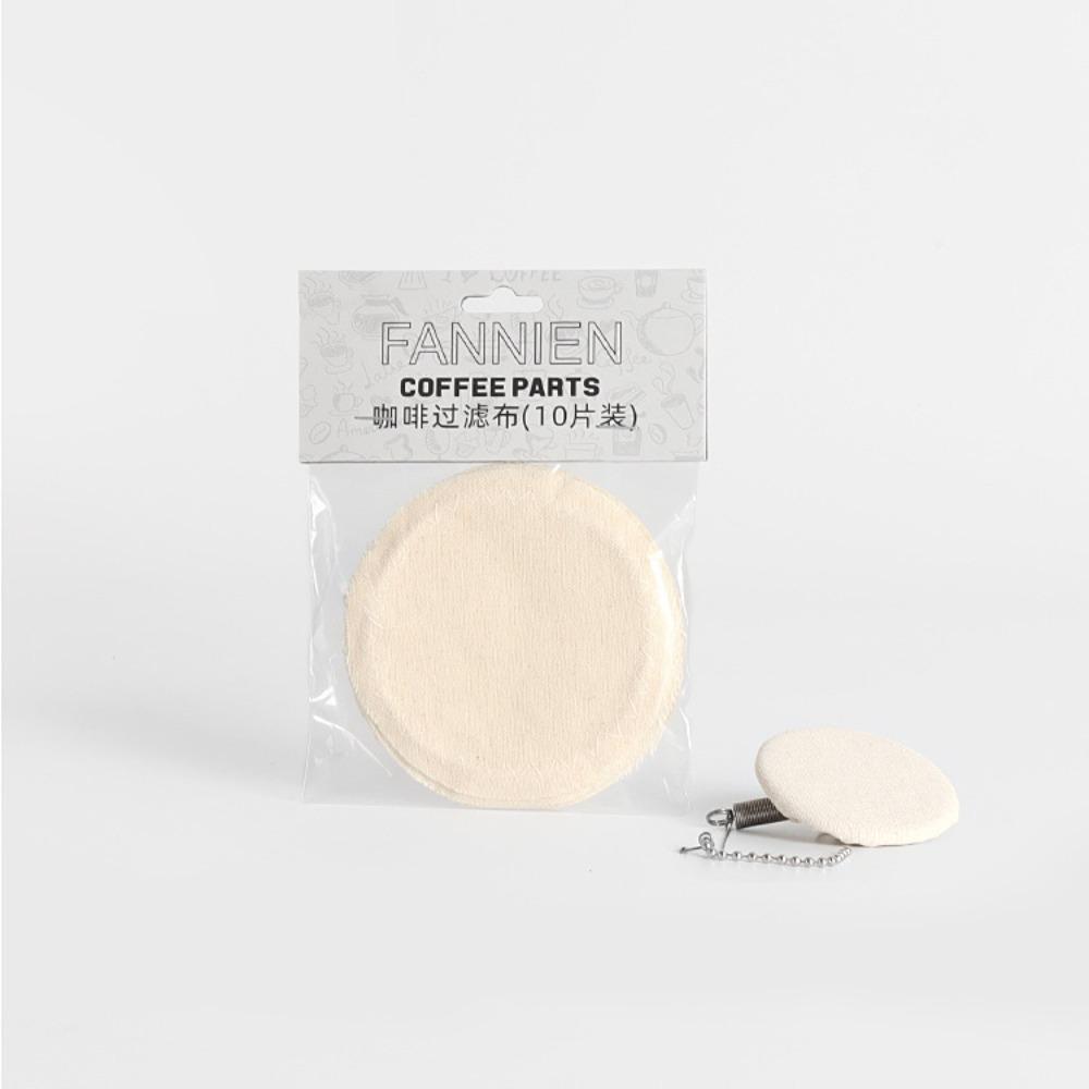 10 шт. Ткань для фильтрации кофе, Сменный фильтр, Хлопок, Фильтры для вакуумной кофеварки, Дом
