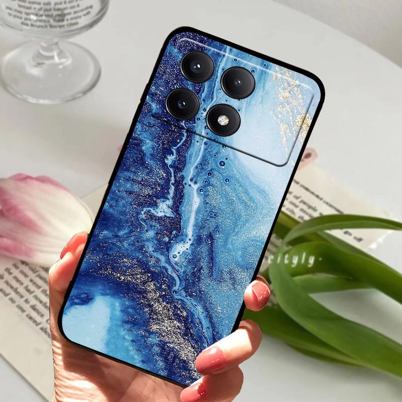 Чехол для POCO X6 Pro 5G Чехол POCOX6 Ударопрочный Мягкий ТПУ Силиконовый Чехол для Телефона Для Xiaomi POCO X6 Pro 5G Capa Мультяшный Матовый Бампер