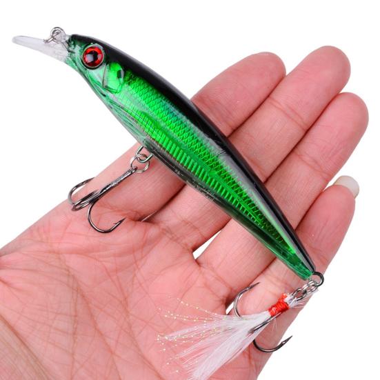 Искусственная приманка Minnow Bionic с острыми крючками, жестким язычком, длиной 11,2 см/13,6 г, для пресноводной и морской рыбалки на форель и окуня. Аксессуары для рыбалки.