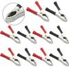 10PCS 30A75MM Crocodile For Alligator Clips Car Van Battery Test Insulated Test