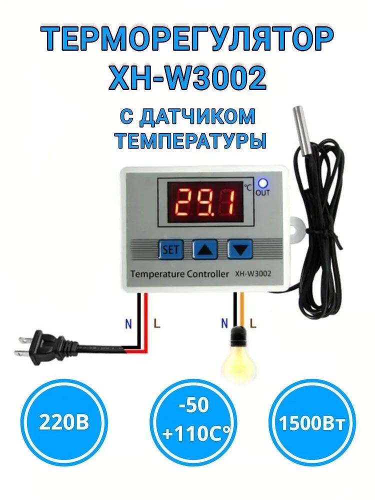 Thermostat before 1500Wt Universal, black & grey