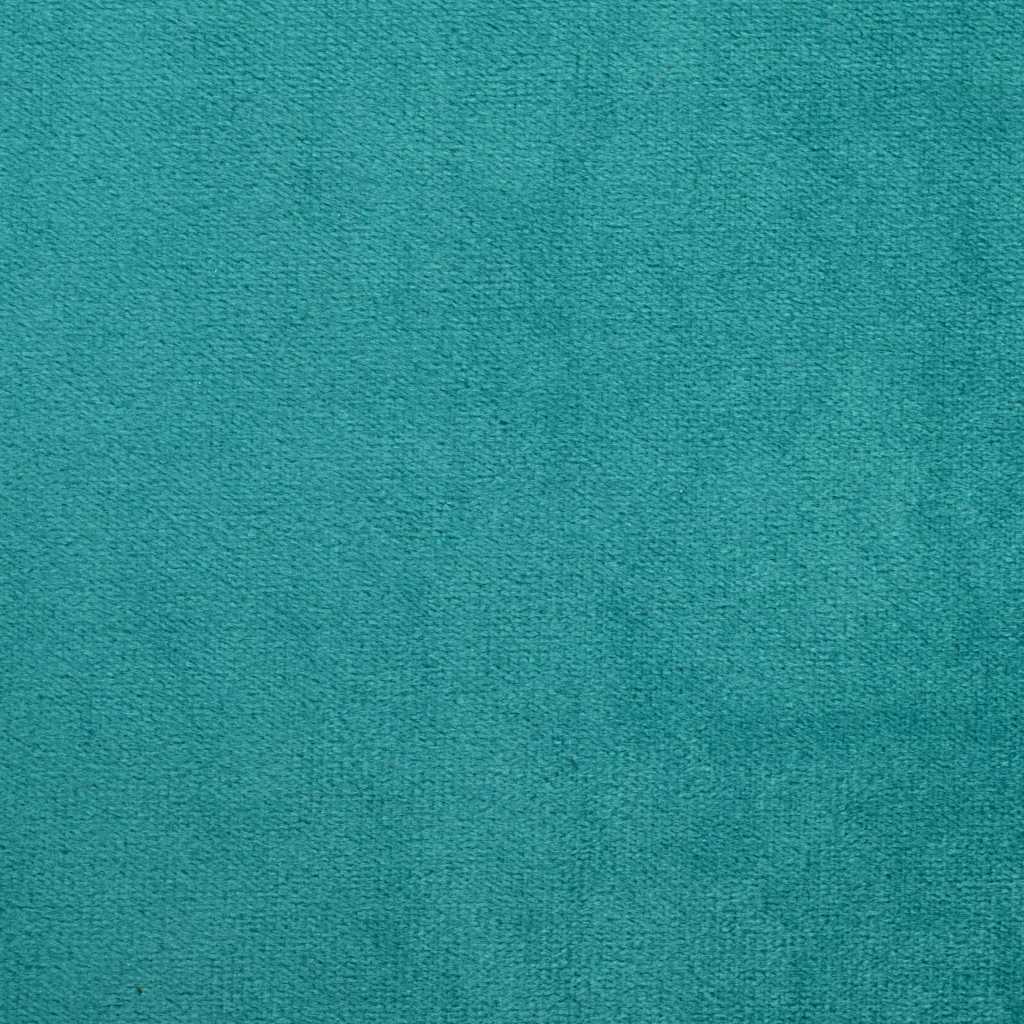 Corner Bed Frame Turquoise 100 x 200 cm Velvet