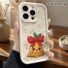 Phone Case: 2D flat design suitable for iPhone 18 17 16 15 14 13 Pro, unisex, cartoon bells, Christmas and Halloween gift