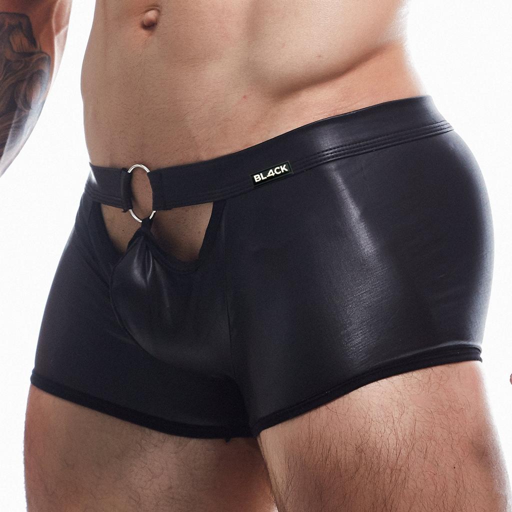 Boxer Peekaboo Noir - CUT4MEN - Boxer Sexy