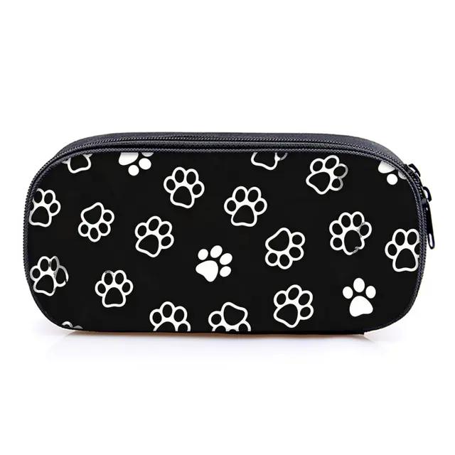 Hot Sales Paw Print Layered 3D Cartoon Fabric Pencil Case & Pen Bag Best Gift for Boys/Girls School Supplies