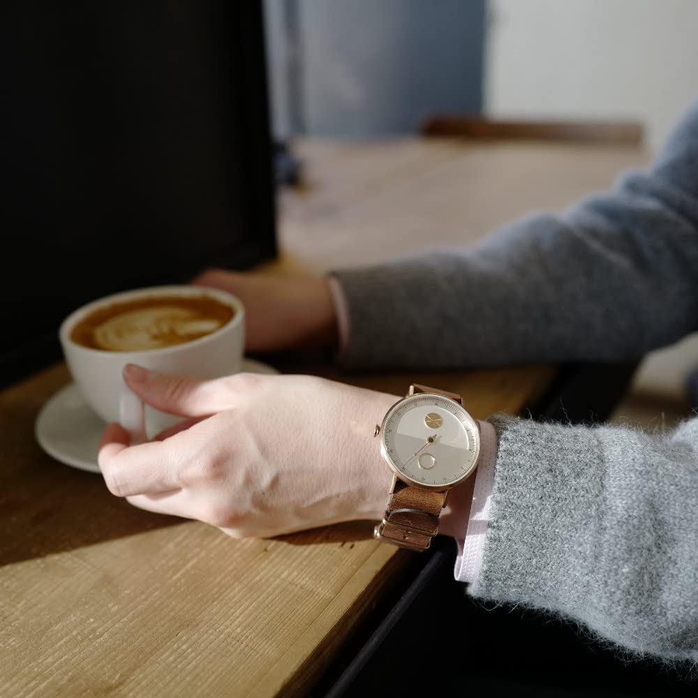 Часы кварцевые TS1602E подлинные импортные коричневые [налоговые] ДЕНЬ&НОЧЬ