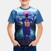Summer New Football Star No.10 Printed Children's Clothing Men's Clothing Messi Children's Boys and Girls Children's T-shirt
