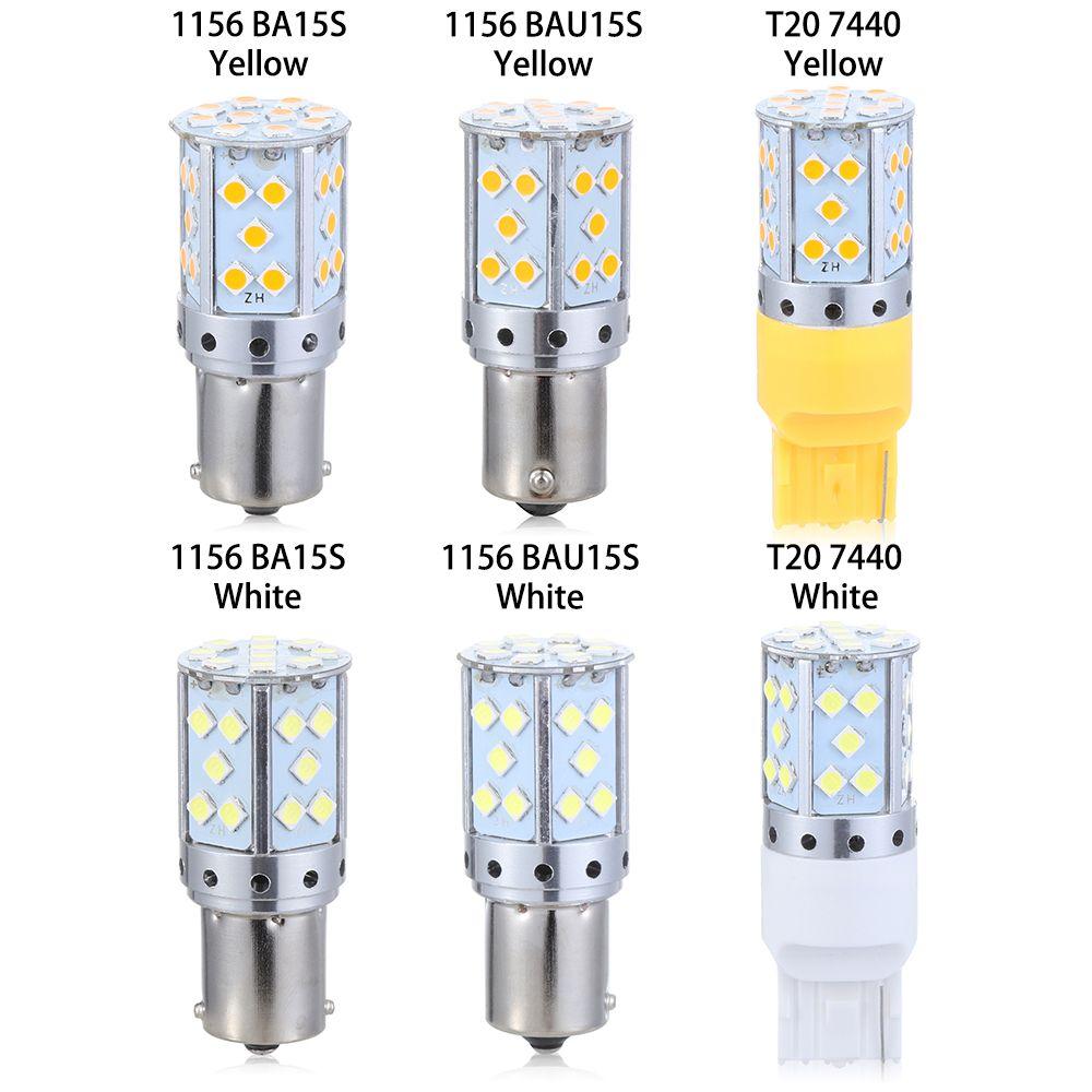 Tail Rear 1156 BAU15S PY21W T20 7440 Stop Brake Lamp Turn Signal Bulb Canbus Free LED Car Light