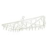 52-Pinch Large Capacity Folding Corner Hanger, Space-Saving Design with Kamoi Hooks, Laundry Hanger, Indoor/Outdoor Use, White
