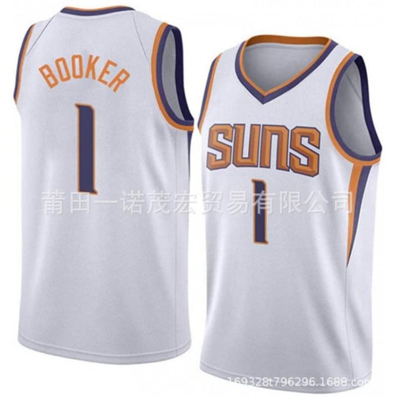Phoenix Suns 1 Booker 35 Durant City Edition Embroidered Basketball Jersey Men Women