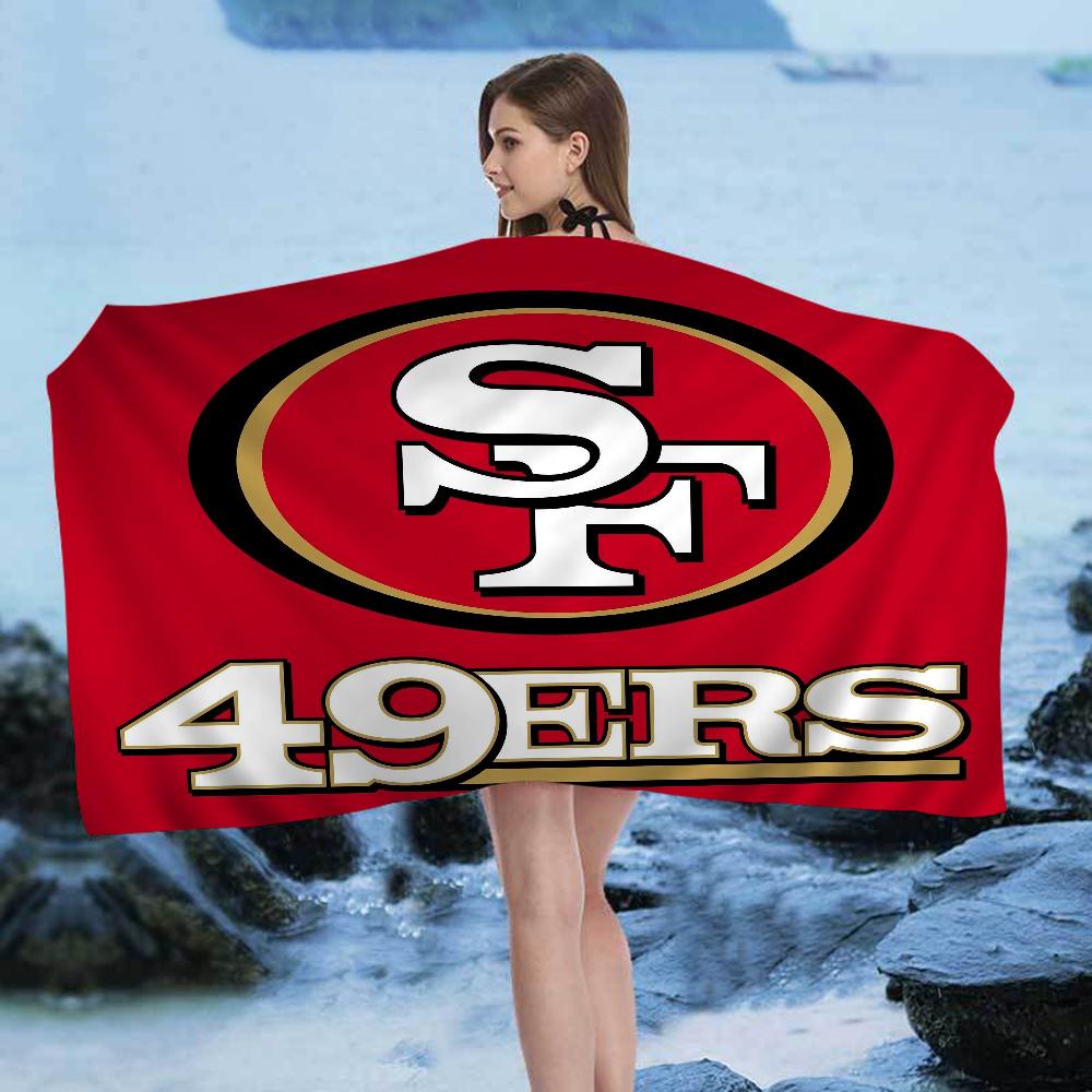 Сан-Франциско 49ers Команда Большие Микрофибровые Пляжные Полотенца Быстросохнущее Полотенце Песок Пляжные Полотенца Полотенце для Бассейна для Путешествий Пляж Бассейн Йога