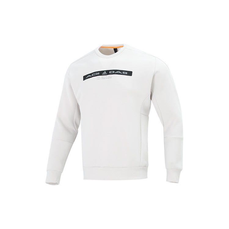 Adidas Sweatshirts Men's Ivory Crew Neck Moderate Regular HE9906