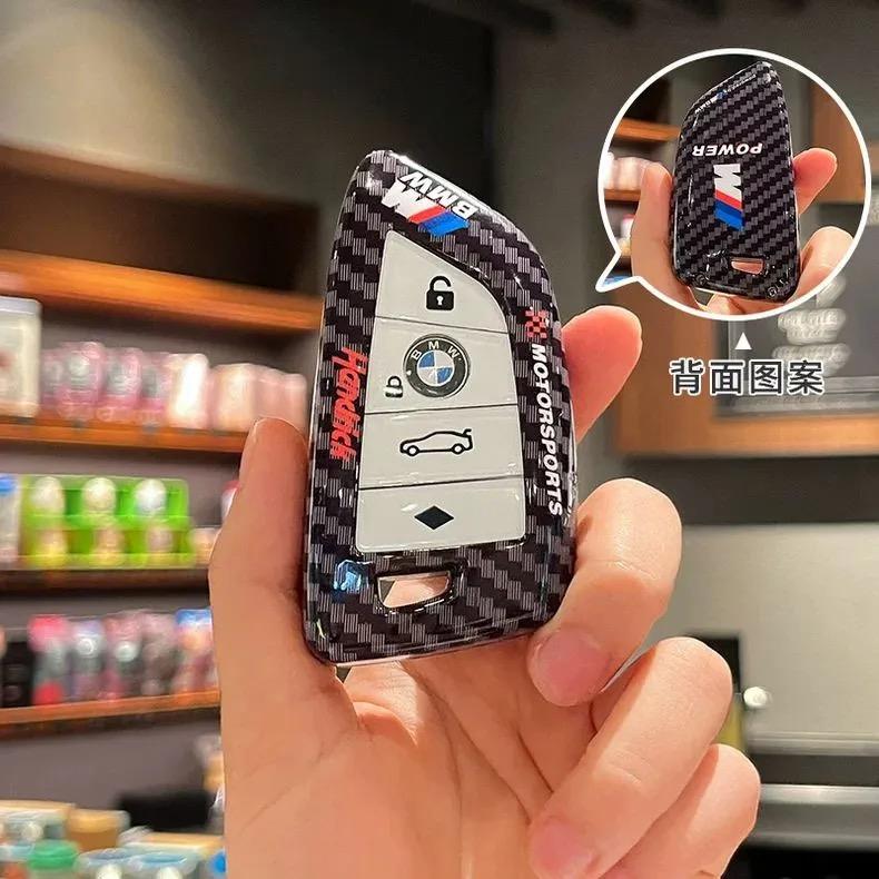 For BMW E82 Car Remote Key Case Cover For Bmw X1 X3 X5 X6 X7 1 3 5 6 7 Series G20 G30 G11 F15 F16 G01 G02 F48 Protector Shell Car stickers