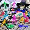 10/20/30 шт. растягивающаяся игрушка-скелет на Хэллоуин для снятия стресса и беспокойства портативный мягкий TPR высокоэластичный цветной скелет