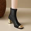 Женские ботильоны на высоком каблуке с квадратным носком, массивные туфли, дизайнерские новые элегантные туфли 2025 года, модные туфли-лодочки для вечеринок в готическом стиле Botas Mujer