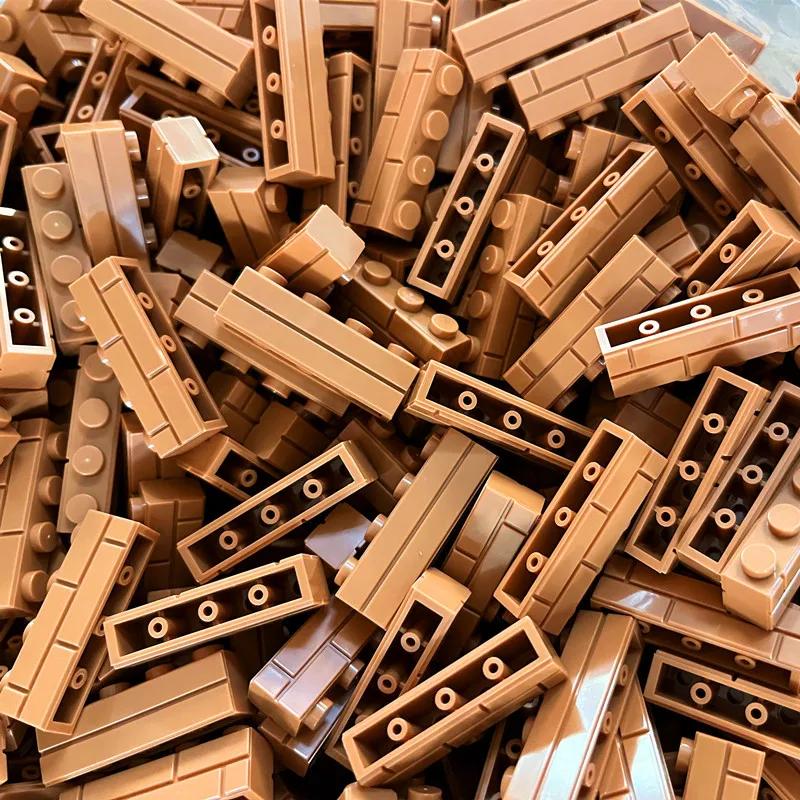 200 шт. Конструктор DIY Толстостенные Фигурки Кирпичики 1x4 Точки Образовательный Творческий Размер Совместимый с Брендами Игрушки для Детей