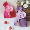 Бархатные мешочки для конфет с цветком Happy Day Born Baby Senior Feeling Тканевая сумочка Свадебные специальные фланелевые подарочные упаковочные пакеты