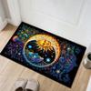 Sun and Moon Crystal Velvet Area Rug Polyester Soft Non-Slip Floor Mat for Living Room Bedroom Kitchen Bathroom - Wrin