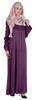 Bimba Islamic Clothes For Women Long Dress With Printed Hijab Scarf Rayon Abaya Maxi Front Button Muslim