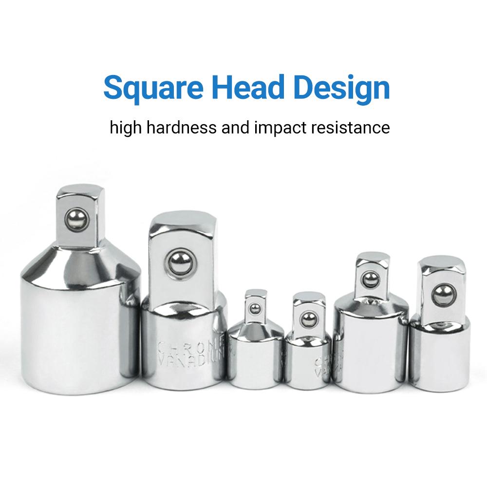 Набор из 6 шт., переходная втулка, ударная головка, преобразователь, универсальный шарнир, адаптер, ударная отвертка