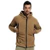 Men's Outdoor Warm Military Hoodie Jacket with Tactical Fleece Thermal Polar Outerwear and Hood for Hiking