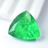 Natural Green Emerald Loose Gemstone 15.45 Ct Trillion Cut for Jewelry Making and Gem Collections