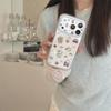 Магнитный чехол для телефона в корейском стиле с животными для iPhone 17/16 Pro Max/15 Pro - Дизайн "Девчачье сердце"
