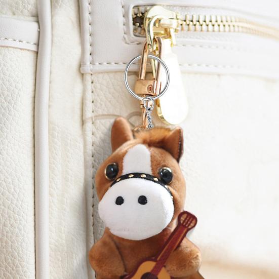 Брелок для ключей в виде куклы в мультяшном стиле, в форме лошади, кукольная фигурка, ключи, рюкзаки, машинки