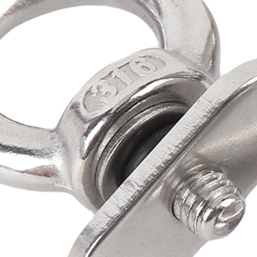 M6 Thread Size Kayak Tie Down Hardware 316 Stainless Steel Rail Mount Eye Bolt For Sailboats