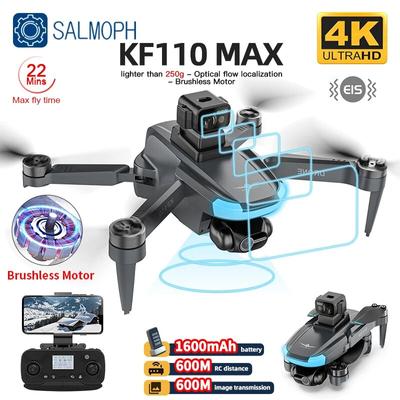 KF110/KF110MAX Дрон 4K Профессиональный с HD-камерой 5G Wi-Fi GPS 2-осевой антивибрационный карданный подвес Квадрокоптер Бесщеточный двигатель или мини-дрон